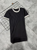 Camisa com detalhes nas m/golas